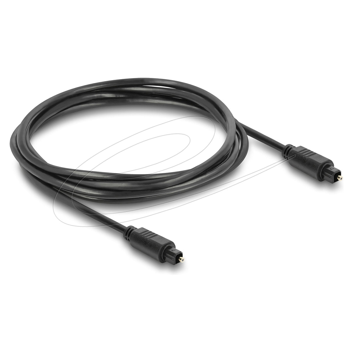 TOSLINK Kabel Stecker auf Stecker, Ø 4 mm, 1,5 m, schwarz