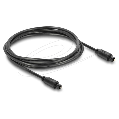 TOSLINK Kabel Stecker auf Stecker, Ø 4 mm, 1,5 m, schwarz