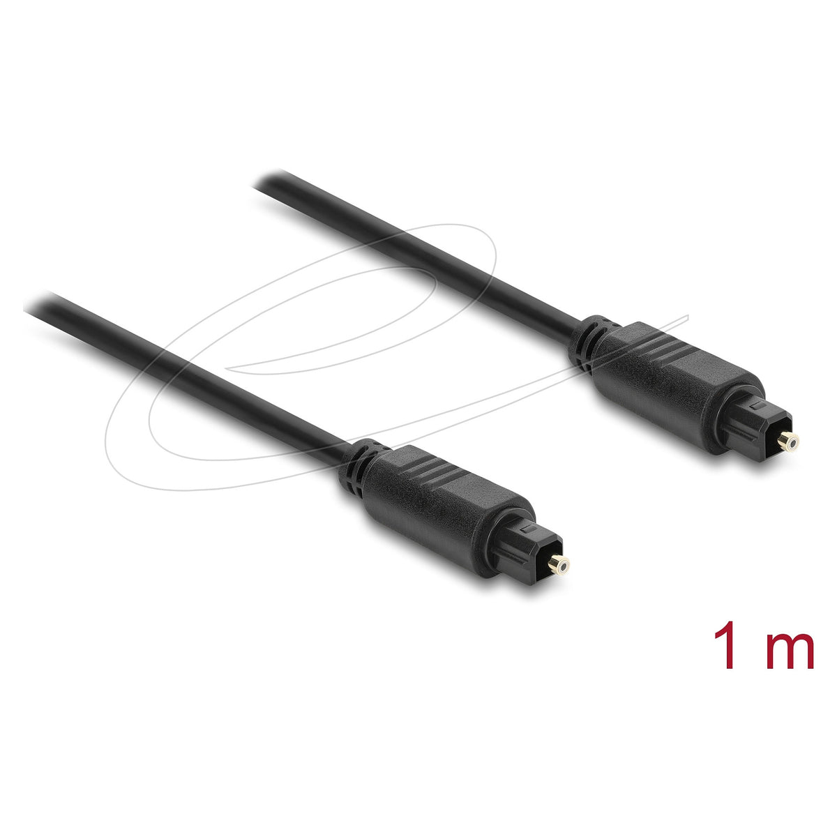 TOSLINK Kabel Stecker auf Stecker, Ø 4 mm, 1 m, schwarz