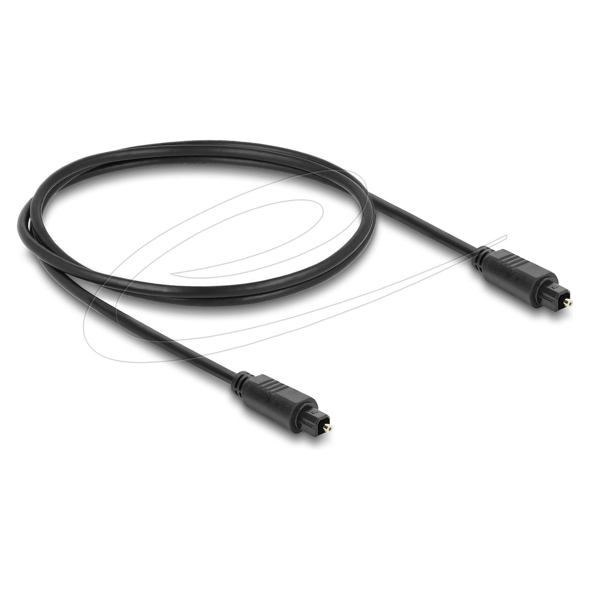 TOSLINK Kabel Stecker auf Stecker, Ø 4 mm, 1 m, schwarz