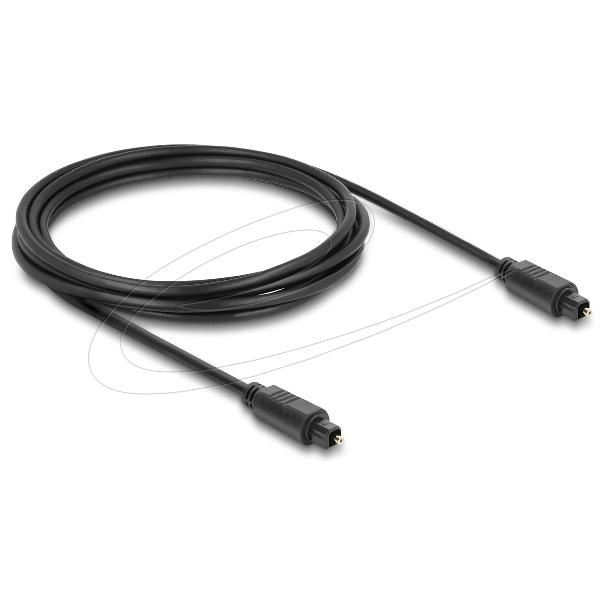 TOSLINK Kabel Stecker auf Stecker, Ø 4 mm, 3 m, schwarz