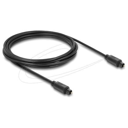 TOSLINK Kabel Stecker auf Stecker, Ø 4 mm, 3 m, schwarz