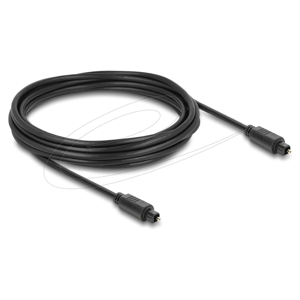 TOSLINK Kabel Stecker auf Stecker, Ø 4 mm, 5 m, schwarz