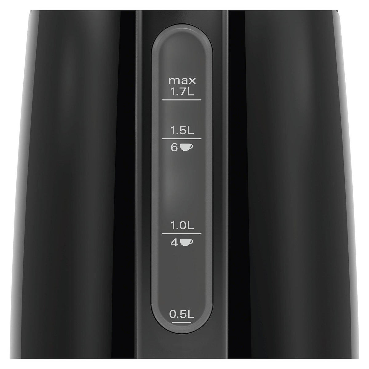 Wasserkocher DesignLine TWK3P423 (schwarz, 1,7 Liter)