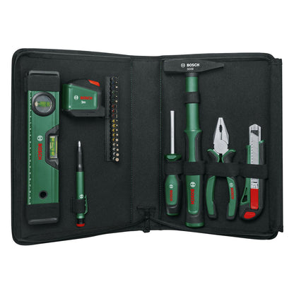 Powertools Universal Handwerkzeug-Set, 25-teilig (grn, mit Werkzeugtasche)