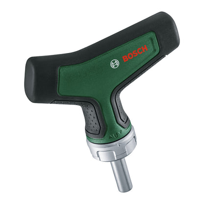 Powertools Bit-Ratschenschraubendreher T-Griff mit Bit-Satz, 22-teilig (grn/schwarz, Drehmoment bis 46 Nm)