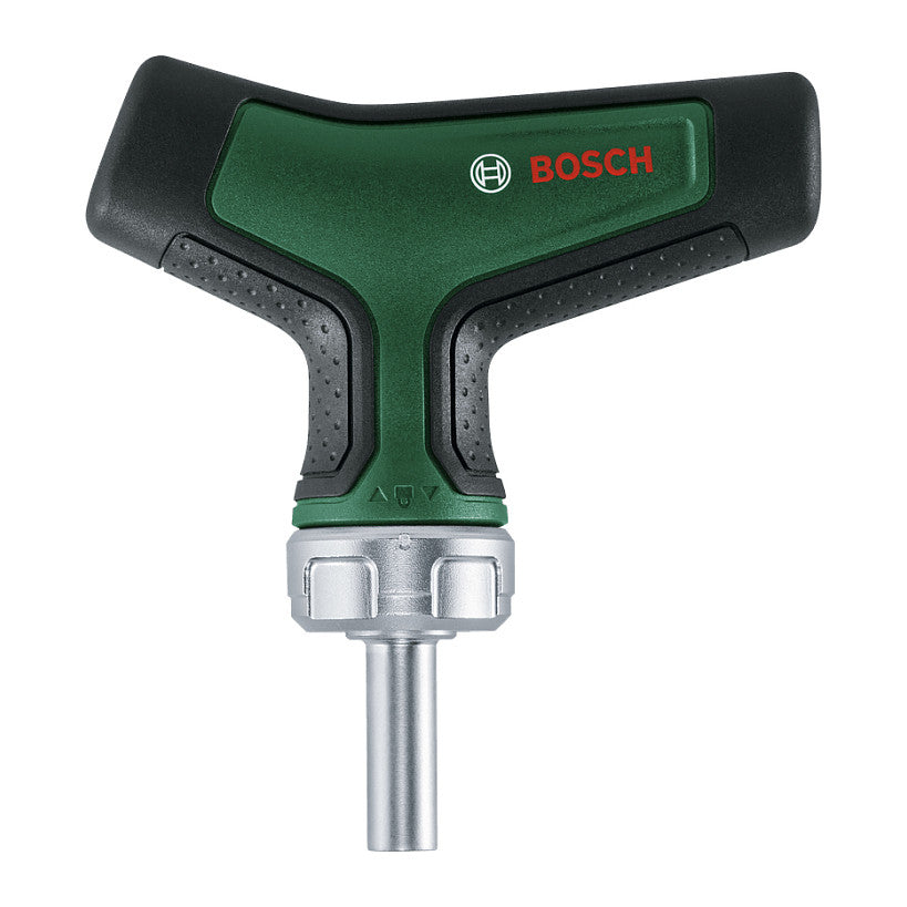 Powertools Bit-Ratschenschraubendreher T-Griff mit Bit-Satz, 22-teilig (grn/schwarz, Drehmoment bis 46 Nm)