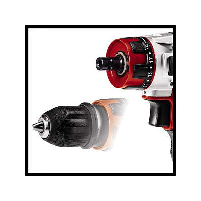 Akku-Bohrschrauber TE-CD 12/1 X-Li, 12Volt (rot/schwarz, Li-Ionen Akku 2Ah)