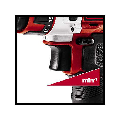 Akku-Bohrschrauber TE-CD 12/1 X-Li, 12Volt (rot/schwarz, Li-Ionen Akku 2Ah)