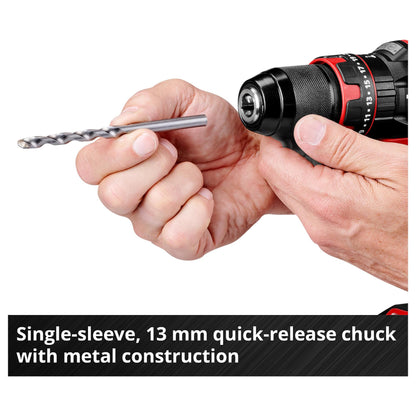 Power X-Change Akku-Schlagbohrschrauber TE-CD 18/44 Li-i, 18Volt (schwarz/rot, Li-Ion-Akku 2,5Ah)