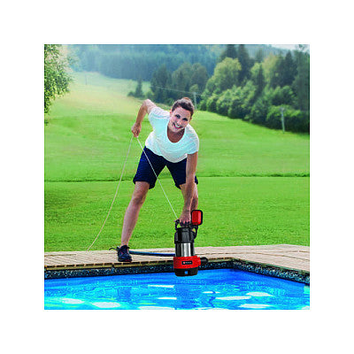 Schmutzwasserpumpe GC-DP 9040 N, Tauch- / Druckpumpe (rot/edelstahl, 900 Watt)