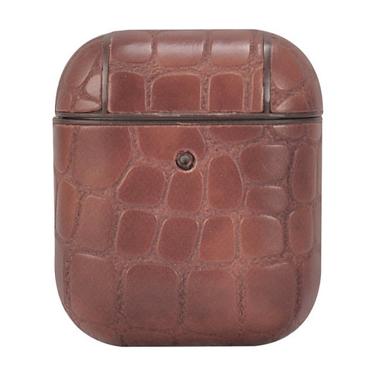 TERRATEC AirPods Case AirBox Stone Pattern Dark Brown