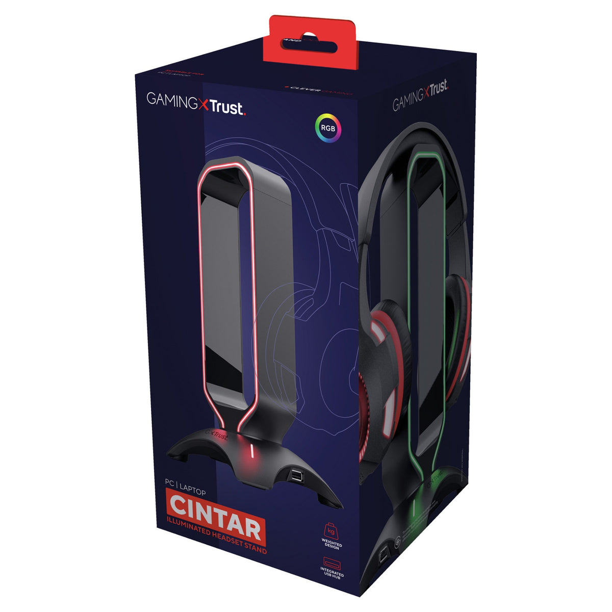 Trust GXT 265 Cintar RGB - Ständer für Kopfhörer