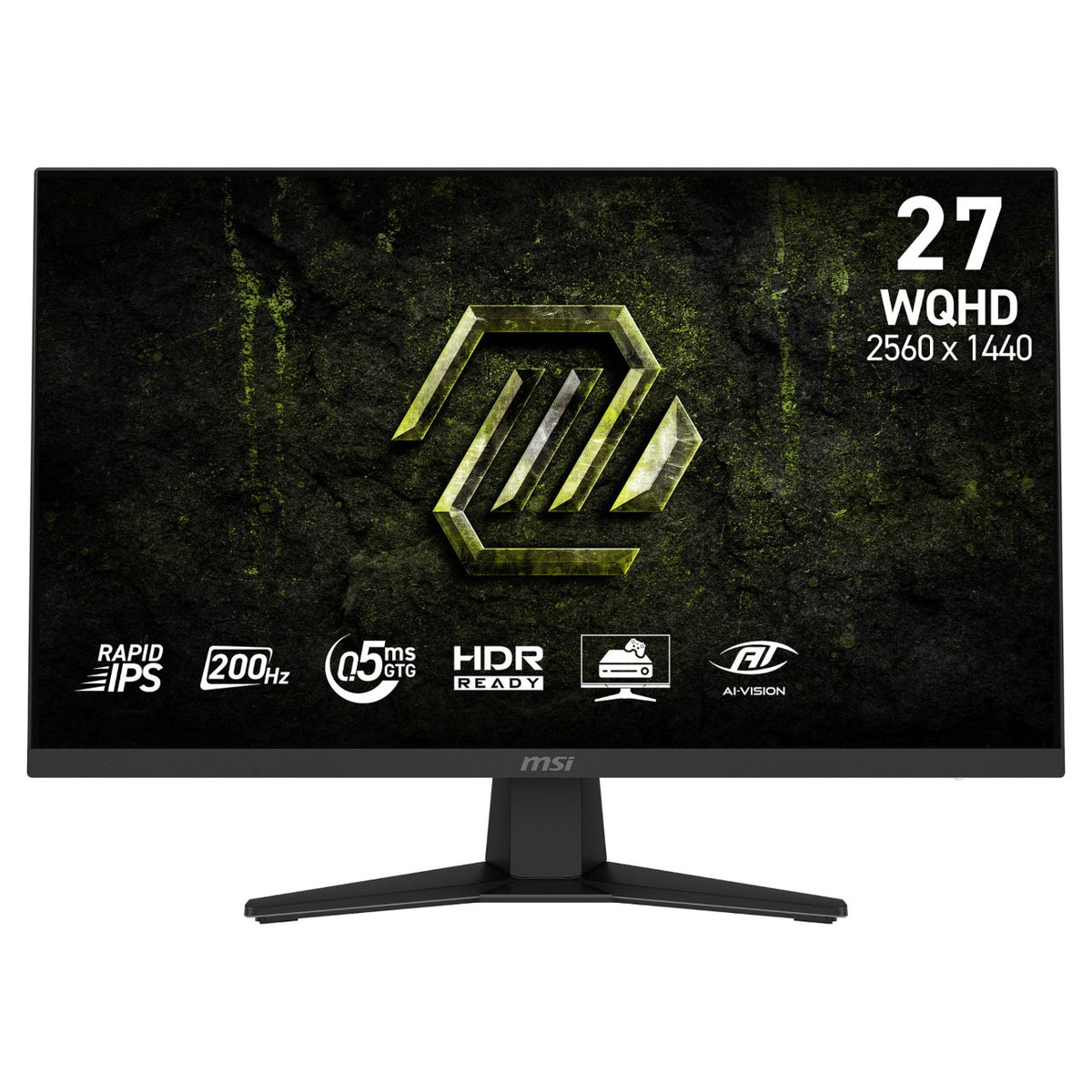68,6 cm (27") 2560 x 1440 Pixel MSI 9S6-3CE41H-067 16:9 Wide Quad HD Rapid IPS 0,5 ms 200 Hz HDR DisplayPort HDMI VESA
