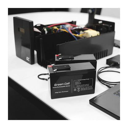 Green Cell AGM VRLA 12V 2.3Ah maintenance-free battery for the alarm system, cash register, toys