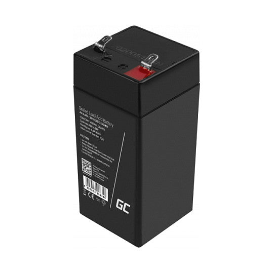 Green Cell AGM VRLA 4V 4Ah maintenance-free battery for the alarm system, cash register, toys