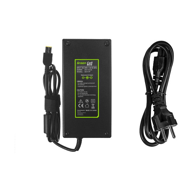 Green Cell PRO Charger / AC Adapter 20V 8.5A 170W for Lenovo Legion 5-15 15ARH05 15IMH05 17IMH05 Y530-15 Y540-15IRH Y540-17 Y720