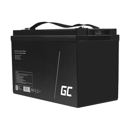 Green Cell AGM VRLA 12V 110Ah maintenance-free battery for boats, scooters, camper vans, wheelchairs, lawnmower
