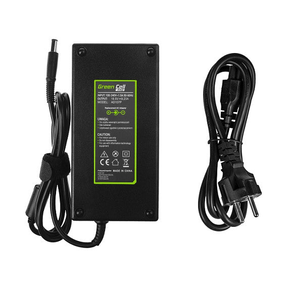 Green Cell PRO Charger / AC Adapter 19.5V 9.23A 180W for Dell Latitude E5510 E7240 E7440 Alienware 13 14 15 M14x M15x R1 R2 R3