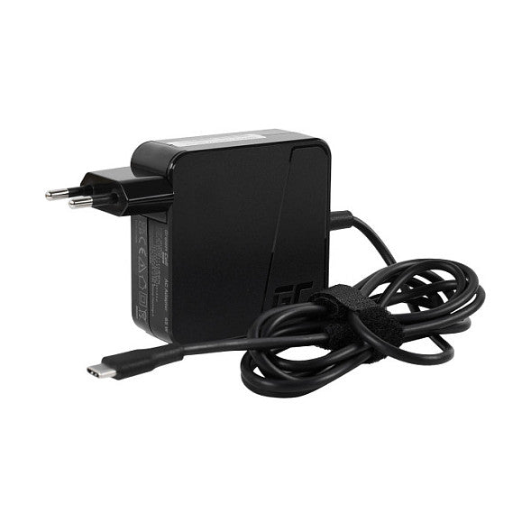 Green Cell AC ADapter Green Cell PRO USB-C 65W for laptops, tablets, phones