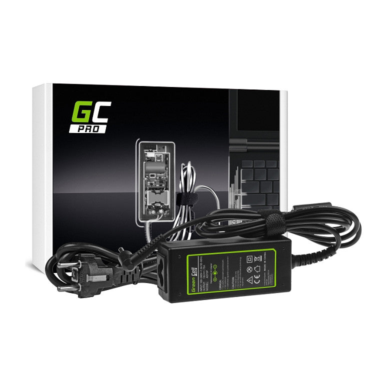 Green Cell PRO Charger / AC Adapter 19V 1.75A 33W for Asus X201E Vivobook F200CA F200MA F201E Q200E S200E X200CA X200M X200MA