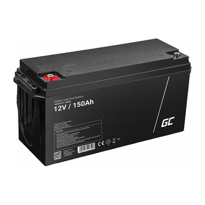 Green Cell AGM VRLA 12V 150Ah maintenance-free battery for camper, photovoltaics, solar panels, boats