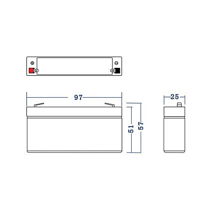 Green Cell AGM VRLA 6V 1.2Ah maintenance-free battery for the alarm system, cash register, toys