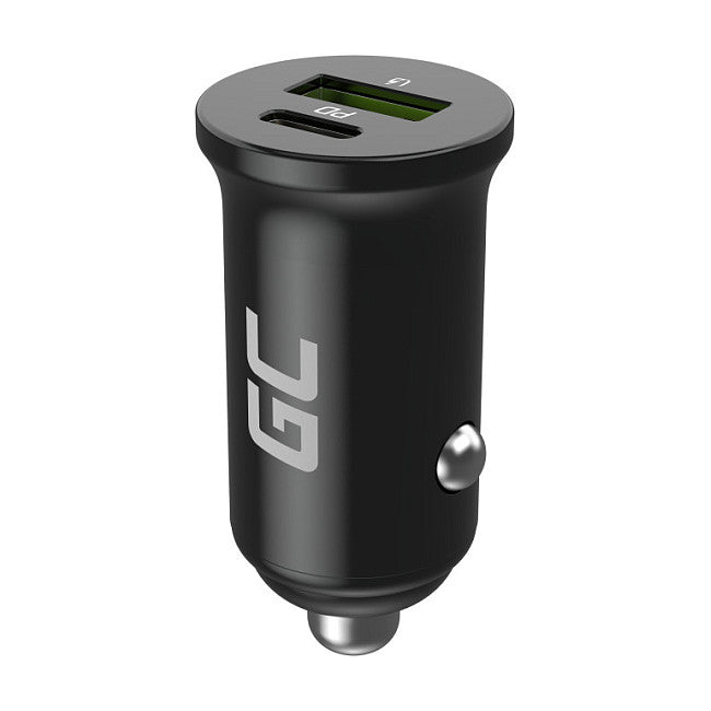Green Cell Autoladegert 38W GC PowerRide Nano38 mit USB-C USB-A Power Delivery und Ultra Charge Schnellladung