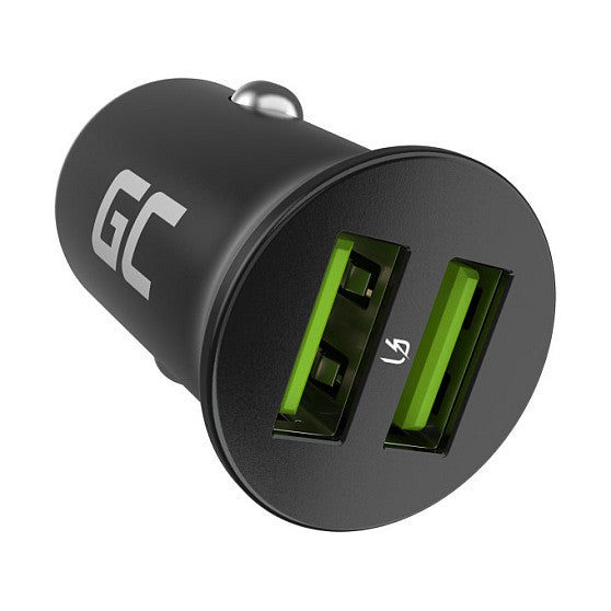 Green Cell Autoladegert 36W GC PowerRide Nano36 mit 2x USB-A Ultra Charge Schnellladung