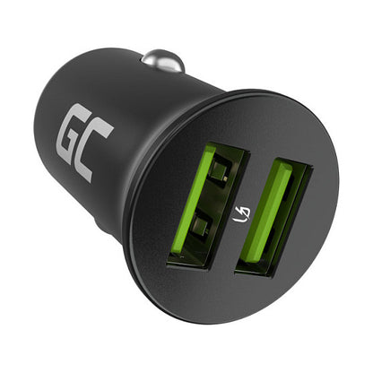 Green Cell Autoladegert 36W GC PowerRide Nano36 mit 2x USB-A Ultra Charge Schnellladung