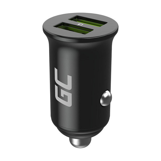 Green Cell Autoladegert 36W GC PowerRide Nano36 mit 2x USB-A Ultra Charge Schnellladung