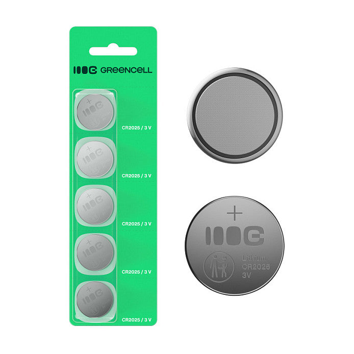Green Cell X5CR2025 5x Lithium Coin Battery CR2025 CR 2025 3V 160mAh