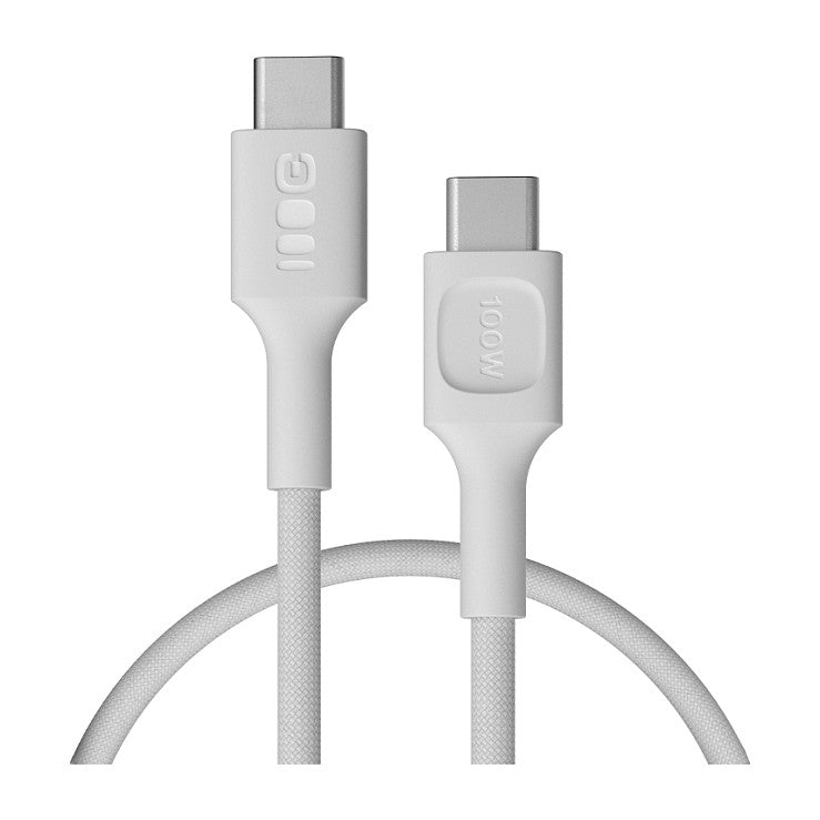 Green Cell USB-C cable 0.3m 100W Greencell PowerStream Fast Charging PD Snow White