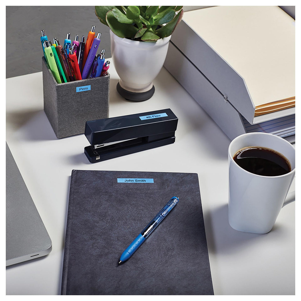 DYMO D1 Schriftband 9mmx7.0m schwarz->blau