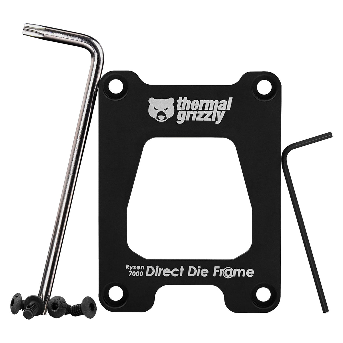 K Thermal Grizzly AMD Ryzen 7000 Direct Die Frame, Befestigung/Montage (schwarz, fr AMD AM5)