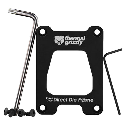 K Thermal Grizzly AMD Ryzen 7000 Direct Die Frame, Befestigung/Montage (schwarz, fr AMD AM5)
