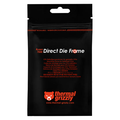 K Thermal Grizzly AMD Ryzen 7000 Direct Die Frame, Befestigung/Montage (schwarz, fr AMD AM5)