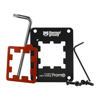 K Thermal Grizzly Contact Sealing Frame AM5 (schwarz, AMD-CPUs mit Sockel AM5)