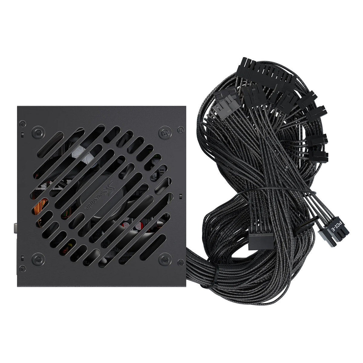 850W Seasonic CORE BC-850 ATX3.1 (schwarz, 1x 12-Pin High Power GPU, 3x PCIe, 850 Watt)