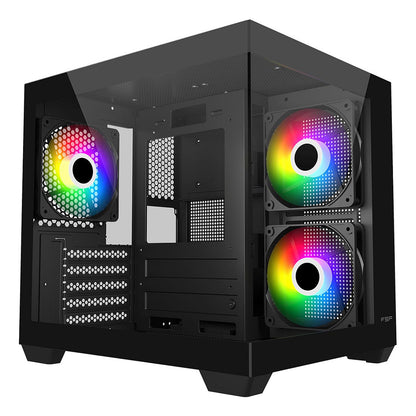 Fortron S140-BA (schwarz, Tempered Glass x 2)