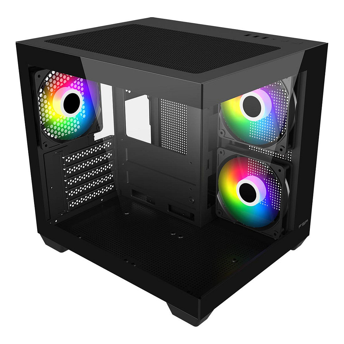 Fortron S140-BA (schwarz, Tempered Glass x 2)