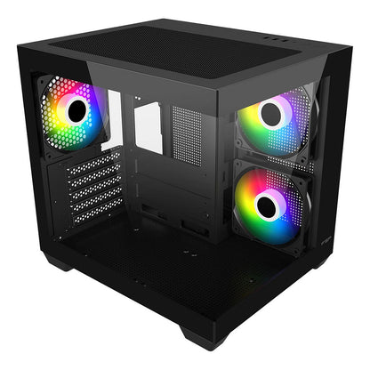 Fortron S140-BA (schwarz, Tempered Glass x 2)