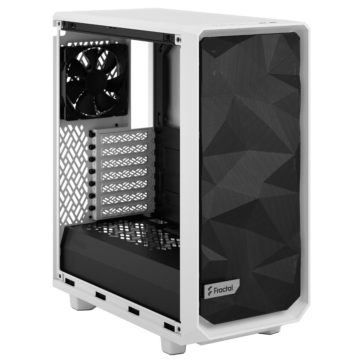 Fractal Design Meshify 2 Compact - schwarz/weiß - Clear Tempered Glass