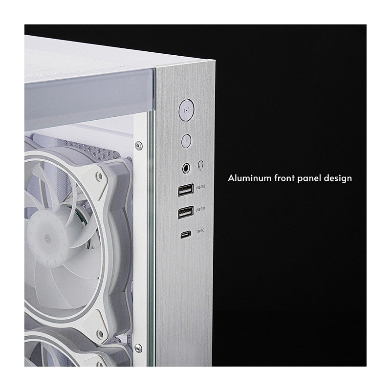 Chieftec Visio GM-30W-TG-OP (wei, Tempered Glass x 2)