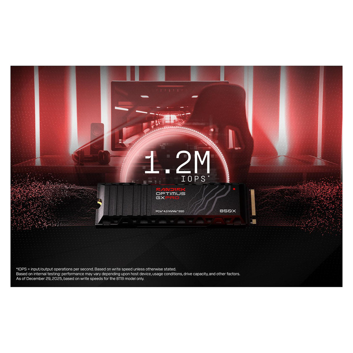 M.2 2TB Sandisk OPTIMUS GX PRO 850X NVMe Heatsink