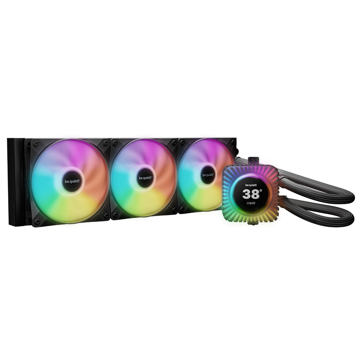 K be quiet! Light LOOP IO LCD 360 mm Wasserkühlung für Intel/AMD