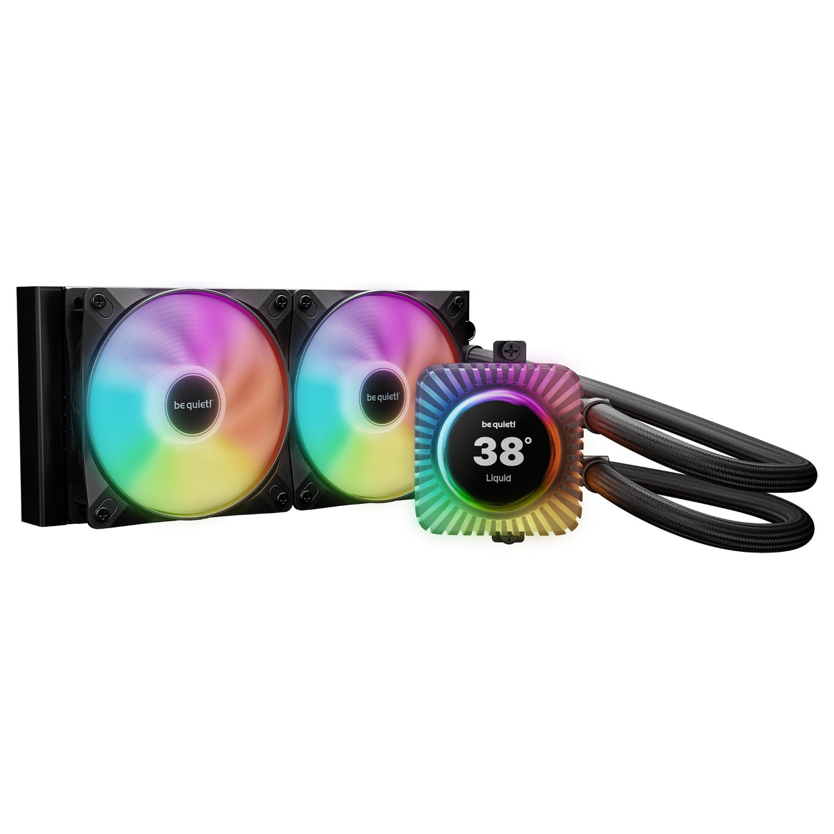 K be quiet! Light LOOP IO LCD 240 mm Wasserkühlung für Intel/AMD