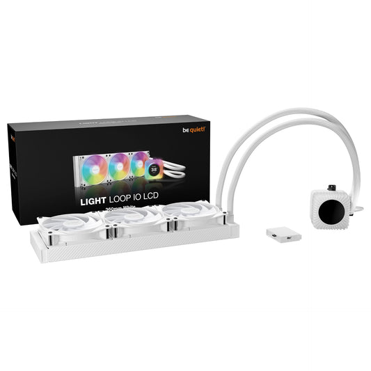 K be quiet! Light LOOP IO LCD 360 mm White Wasserkühlung für Intel/AMD