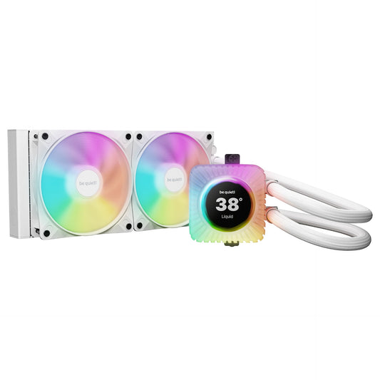 K be quiet! Light LOOP IO LCD 240 mm White Wasserkühlung für Intel/AMD