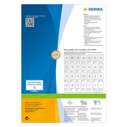 HERMA Premium - Papier - matt - permanent selbstklebend - weiß - A6 (105 x 148 mm)